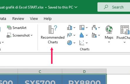 Cara membuat grafik atau chart di Excel | belajarkomputer.org