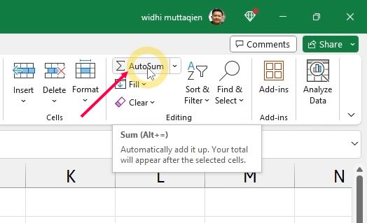 Cara mengakses fitur AutoSum di Excel | Excel untuk pemula | belajarkomputer.org