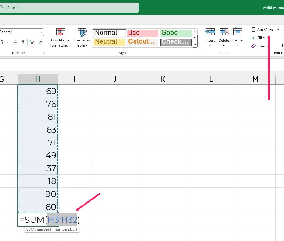 Cara menjumlahkan di Excel | belajarkomputer.org