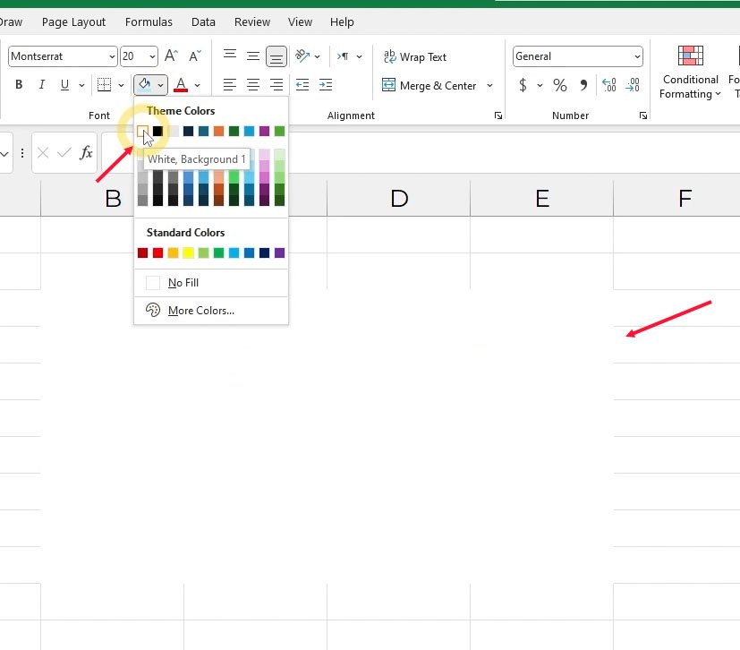 Cara menghilangkan garis di Excel | belajarkomputer.org